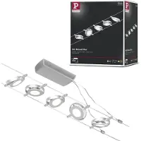 Paulmann RoundMac 94414 Komplett vajersystem LED fast installerad LED Krom (matt)