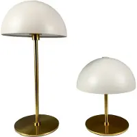 Dyberg Larsen Bordslampa , Along, dimbara, Beige, Vardagsrum, Metall, Skandinavisk
