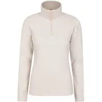 Mountain Warehouse Womens/Ladies Idris Half Zip Fleece Top (Beige)