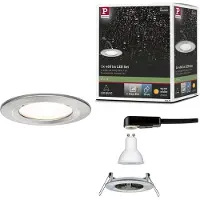 Paulmann Nova Badrumsbelysning downlight LED GU10 6.5 W IP44 Järn (borstad)