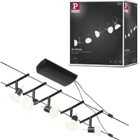 Paulmann Wire Systems 94450 Komplett vajersystem GU5.3 Svart (matt), Krom