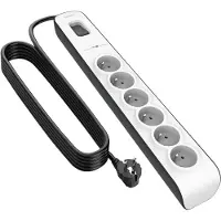 Belkin Surge 6 sockets BSV603ca2M Vit 2 m
