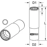 Ks Tools 9181711 9181711 Hylsauttag