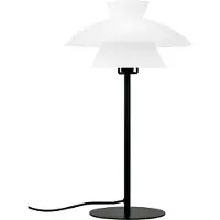 Dyberg Larsen Bordslampa , Valby, Vit, Vardagsrum, Glas, Skandinavisk