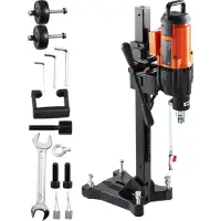 Vevor Diamantkärnborrmaskin Betongkärnborrigg Hjul 3200W 750 RPM