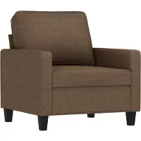 vidaXL Fåtölj brun 60 cm tyg