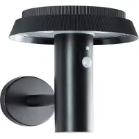 Brilliant Alvero G40430/06 Solcells-utomhusväggbelysning med rörelsedetektor LED LED fast installerad 4 W Svart