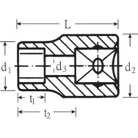 Stahlwille Hylsnyckel 03270024; 1/2''; E24