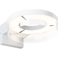 Paulmann Utomhus vägglampa med rörelsesensor Capera, Vitt / opal, Aluminium / grå / zink, Modern