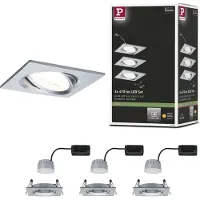 Paulmann 93492 Inbyggnadsbelysning Set 3 st 18 W Aluminium (vriden)