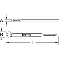 Ks Tools 9638191 963.8191 Monteringsnyckel Nyckelvidd (Metrisk) (för titel) 46 mm