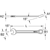 Ks Tools 963.7296 963.7296 Ringskruvnyckel Nyckelvidd (Metrisk) (för titel) 50 mm