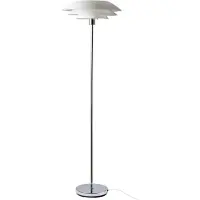 Dyberg Larsen Golvlampa DL45, Förkromad / silver, Vardagsrum / matsal, Metall, Skandinavisk, Golvlampa
