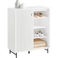 SoBuy Vitrinskåp FSB62-W 70x87x37 cm