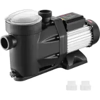Vevor 1500 W (2 hk) ovanmarkspump för pool, 220V-240V, 1450 / 2860 varv/min. Pump med dubbla hastigheter 1800W, 33000 l/h maxflöde kraftfull pump, energibesparande poolpump för ovanmarkspool, CE-certi