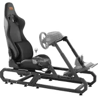 OEM Racing Rattställ För Logitech G923/G920/G29, Robust Stål Driving Simulator Cockpit-Thrustmaster T248P, Rattfäste Höjd &amp; Fotpedal Vinkel Justerbar, Maxbelastning 330 Lbs Kompakt