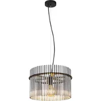 Globo Lighting Glas pendellampa Gorley, dimbar, Aluminium / grå / zink, Vardagsrum / matsal, Glas, Modern, Pendellampa