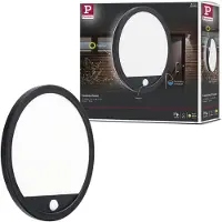 Paulmann Lamina PIR 94664 LED-utomhusväggbelysning med rörelsedetektor LED 15 W Svart
