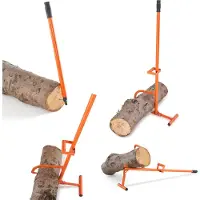 OEM Timberjack, 46,5 tum, 4 i 1 kraftig stålstocklyftare, multifunktionell stockrulle justerbar snedställningskrok, skogsbruksverktyg stockdomkraft, skogsbruksmultiverktyg för rullning, kapning och