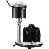 Vevor Elektrisk Glastvättmaskin för Kommersiell Glas, Barglasrengöring med 5 Borstar, Vinglasrengöringsmaskin för 600 Koppar/Timme, Barglastvättmaskin för Champagneglas, Ölkoppar, Muggar, Perfekt för