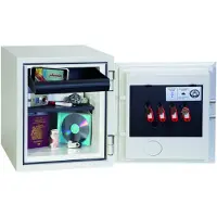 Phoenix Safe Co. Titan FS1282K, Golvkassaskåp, 25 l, Vit, nyckel, Stål, Golv