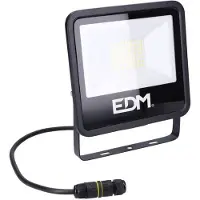 EDM Black Series 50w 4000 Lumens 6400k 19.2 X 17.5 X 2.9 Cm Led-strålkastare