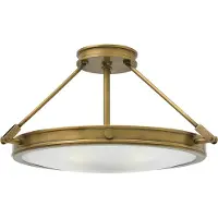 HINKLEY Taklampa Collier, Brun / mässing, Metall, Antik, Taklampa