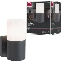 Paulmann Outd 230V Wandl Tubs grau 94649 Utomhusmarkbelysning E27 Grå