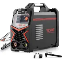 Vevor MMA-svets, 140A 4-i-1-svetsmaskin - MMA (elektrod)/DC-puls MMA/DC-puls TIG/Lift TIG, LED-display elektrisk svetsmaskin med synergisk styrning, IGBT-inverter, varmstart