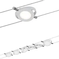 Paulmann RoundMac 94106 Komplett vajersystem LED fast installerad 26 W LED Matt vit