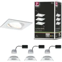 Paulmann 93490 Inbyggnadsbelysning Set 3 st 6 W Matt vit