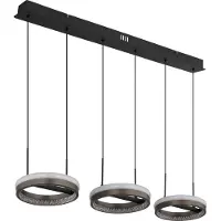 Globo Lighting Pendellampa Della, Aluminium / grå / zink, Vardagsrum / matsal, Aluminium / grå / zink, Modern