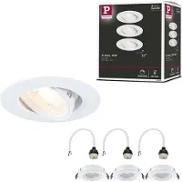 Paulmann 92109 Inbyggnadsbelysning Set 3 st GU10 Vit