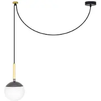 Faro Hänglampa Mine, dimbar, Vitt / opal, Vardagsrum / matsal, Modern, Pendellampa