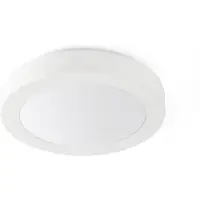 Faro Taklampa Logos, dimbar, Vitt / opal, Badrum, Aluminium / grå / zink, Modern, Taklampa