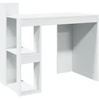 vidaXL Skrivbord vit 103,5x56,5x94 cm konstruerat trä