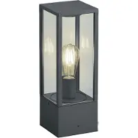 TRIO Lighting Pollare Garonne, dimbar, Svart, Aluminium / grå / zink, Modern, Utomhuslampa