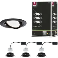 Paulmann 94472 Nova LED-inbyggnadsbelysning LED LED fast installerad 18 W Svart (matt)