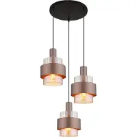 Globo Hänglampa Milley, dimbar, Brun / mässing, Vardagsrum / matsal, Metall, Modern, Pendellampa