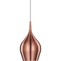 Searchlight Hänglampa Vibrant, dimbar, Koppar, Vardagsrum / matsal, Aluminium / grå / zink, Modern, Pendellampa