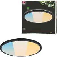 Paulmann Atria Shine 71258 LED-panel 20.8 W Varmvit Svart