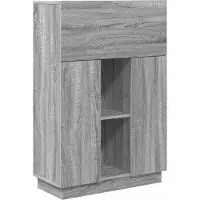 vidaXL Skrivbord Grå Sonoma 71.5 x 31.5 x 106.5 cm Konstruerat trä
