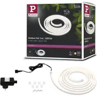 Paulmann SimpLED Outdoor Stripe 78905 LED-list komplett-set med kontakt 24 V 3 m Varmvit 1 st