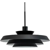 Dyberg Larsen Taklampa , DL44, dimbara, Svart, Vardagsrum, Metall, Design
