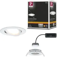 Paulmann 93876 Coin Slim LED-inbyggnadsbelysning LED LED fast installerad 6 W Matt vit