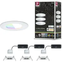 Paulmann 92449 LED-takbelysning, LED-inbyggnadsbelysning LED 6 W Matt vit