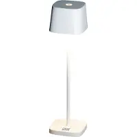 Konstsmide Capri Mini, Bordsbelysning för utomhusbruk, Vit, Gjuten aluminium, IP54, Terass, III