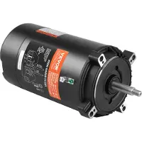 Vevor 1 hk poolpumpmotor, 56J ram, 115V (9,8 ampere)/230V (4,9 ampere) 3450 varv/min, 60Hz, 1,4 servicefaktor, 90μF/250V kondensator, moturs roterande rundflänsreservmotor