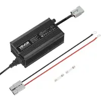 Vevor 12V 20A litiumbatteriladdare, 14.6V, AC-DC LiFePO4 smart laddare, med Anderson-kontakt, LED-indikator, 0V-aktivering, för litium-LiFePO4-djupcykelladdningsbara batterier för båt, husbil
