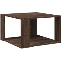 vidaXL Soffbord brun ek 51,5x51,5x30 cm konstruerat trä